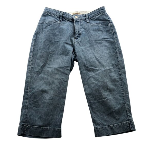 Lee Womens Capri Jeans Size 4P Straight Leg Blue Denim Casual Classic Summer - Picture 1 of 10
